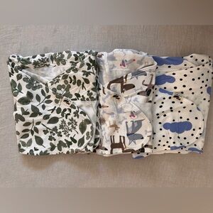Nora I- 95% organic cotton swaddles.
